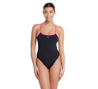 Zoggs Women's Blaze Skyback One Piece Swimsuit in Black | Size: 14 Zoggs Black 14