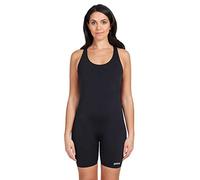 Zoggs Cottesloe Legsuit Open Back Competition Swimsuit Black 32 Woman