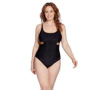Zoggs Women's Crossback Women One Piece Swimsuit in Black | Size: 12 Zoggs Black 12