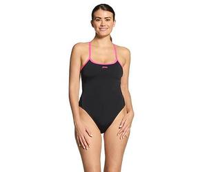 Zoggs Women's Essentials Blaze Skyback Swimsuit, Black, Size 12, Women Black