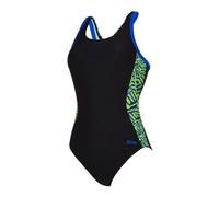 Zoggs Womens Inca Atomback Swimsuit Size: 14, Colour: Black