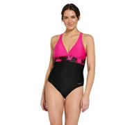 Zoggs Women's Inferno Panel Crossback One Piece Swimsuit in Black | Size: 22 Zoggs Black 22