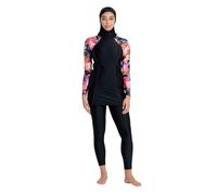 Zoggs Women's Modesty Suit side print Women One Piece Swimsuit in Black | Size: 10 Zoggs Black 10