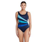 Zoggs Women's Sandon Scoopback One Piece Swimsuit, Navy, 42-inch/Size 18