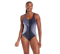 Zoggs Women's Spinal Powerback Swimsuit in Black | Size: 14 Zoggs Black 14