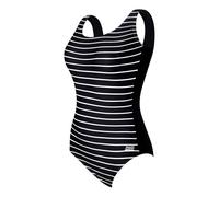 Zoggs Women's Yarra Scoopback Swimsuit, Multi/Black, 32
