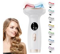 ZoGoo Upgraded Hot & Cold Dual Mode Face and Neck Beauty Massager, Luminesce 7 in 1 LED Facial Sculptor, 7 Modes -Micro - Vibration - Light -Heating -Cold Compress for Home Skin Care, Face Lift Device