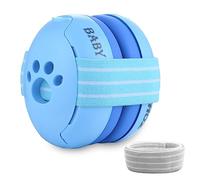 ZOHAN 001 Baby Ear Defenders Up to 36 Months Adjustable Headband for Newborn - Soft & Safe 23dB SNR Noise Canceling Earmuffs Infants & Toddlers Hearing Protection for Flying & Concerts (Blue)