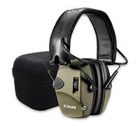 ZOHAN Electronic Shooting Earmuffs, Active Noise Reduction Safety Earmuff, Tactical Headset for Hunting, Airsoft - Case-Green