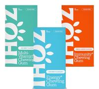 ZOHI Sugar Free Chewables with Active Ingredients - Rainbow Variety Mixed Box - 3 Pack (Energy, Immunity & Multivitamin)