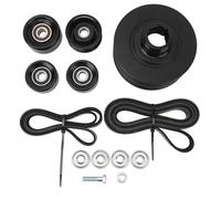 Zohisin 25% Underdrive Balancer Pulley Belts Kit Heavy Duty Harmonic Balancer Set for Commodore VT VX VY VZ V8 HSV