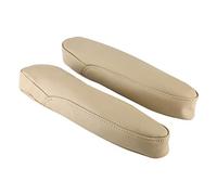 Zohisin 2Pcs Front Car Armrest Cover Beige PUSeat Armrest Leather Cover Front Seat Armrest Cover Fitting Interior Protective Sleeve for Car Caravan 2005 to 2010