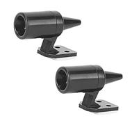 Zohisin 2pcs Wind Warning Device Animal Drive Deer Whistle for Car Truck Sound Alarm Shockproof (Black 2 pack)