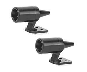 Zohisin 2pcs Wind Warning Device Animal Drive Deer Whistle for Car Truck Sound Alarm Shockproof (Black 2 pack)