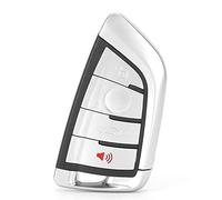 Zohisin 433MHz Smart Car Key Remote Control with 4 Buttons Premium ABS Material Fits for 1 2 3 4 5 6 7 Series X3 X4 M2 M3 M4 2009-2017 Keyless Entry Transponder Chip Built in Battery