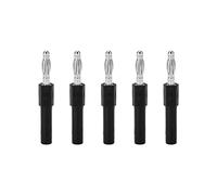 Zohisin 4mm Banana Plug Adapter 5Pcs Strong Connectivity Good Conductivity 4mm To 2mm Conversion For Inverters Ships Automobiles Computers Game Consoles Radio Tape Recorders (Black)