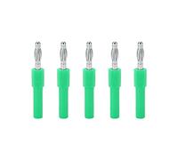 Zohisin 4mm Banana Plug Adapter 5Pcs Strong Connectivity Good Conductivity 4mm To 2mm Conversion For Inverters Ships Automobiles Computers Game Consoles Radio Tape Recorders (Green)