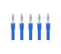 Zohisin 4mm Banana Plug Adapter 5Pcs Strong Connectivity Good Conductivity 4mm To 2mm Conversion For Inverters Ships Automobiles Computers Game Consoles Radio Tape Recorders (Blue)