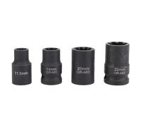 Zohisin 4pcs Brake Caliper Socket Set 1/2in Drive Brake Caliper Removal Tool 11.5mmx10pt 14mmx7pt 20mmx10pt 22mmx7pt