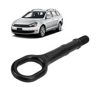 Zohisin Black car tow hook 1T0 805 615 A, heavy-duty tow eye, bumper trailer ring, suitable for R32 Rabbit Eos CC, metal tow hook