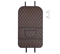 Zohisin Car Back Seat Protector with Storage Pocket Universal Fit Car Rear Kick Mat for Kids Pets Artificial Leather Car Seat Back Shield Protects Against Dirt Mud Scuffs Fits Sedans