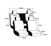 Zohisin Car Cushion Premium PU Leather Season Automotive Cover with Non Slip Design Comfortable Support Pad for Most Car Red White Coffee Beige (Black and White)