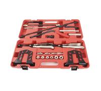Zohisin Cylinder Head Service Valve Spring Compressor and Stem Seal Installer Remover Tool Kit for OHV OHC Petrol Engines with Multi Point Adjustable Base Quick Keeper Removal Knurled