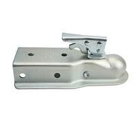 Zohisin high strength straight trailer coupler 28. 0×12. 0×11. 0 straight tongue trailer coupler 2in hitch 3in channel 3500 load capacity for 76mm tube 3500 load capacity 75mm chan