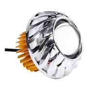 Zohisin Motorcycle Headlights LED Projector Single Lens Halo Angel Devil Eyes Light Green Dot 3000LM Brightness Reliable Performance Attractive Design For DC 12-60V Mo