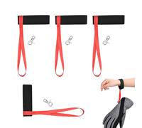 Zohuwerui 4 Pieces Ski Glove Leashes, Anti-Lost Elastic Wrist Straps for Ski Gloves, Secure Glove Storage for Outdoor Sports, Winter Snowboarding Skiing Accessories for Men Women Kids