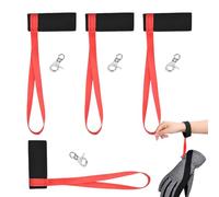 Zohuwerui 4 Pieces Ski Glove Leashes, Anti-Lost Elastic Wrist Straps for Ski Gloves, Secure Glove Storage for Outdoor Sports, Winter Snowboarding Skiing Accessories for Men Women Kids