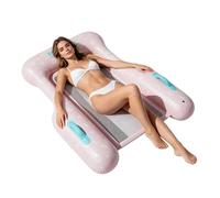 Zohuwerui Pool Chair Float | Folding Mesh Base Lounger | Three-sided Support Anti-tipping Inflatable Bed Pool - for Pond Lake River Party Beach Summer Water Game Tanning Child Youth Women Men Adult