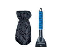 ZOIBV Detachable Ice Scraper for Car Windscreen Window Snow Scraper with Antifreeze Waterproof Glove and Comfortable Foam Handle, No Scratches Ice Snow Frost Removal for Cars, SUVs, Trucks (Blue)