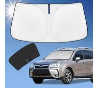 ZOIBV for Subaru Forester 2013-2018 Sun Shade Sunshade Windshield Cover, 240T Fabric 4-Layer Front Window Shade Custom Fit Forester Crossover, Base, Premium, Sport, Limited Sun Visor