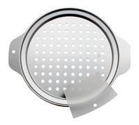 Zoie + Chloe Spaetzle Maker Lid with Scraper - Easy To Use Spaetzle Press For Traditional German Dumplings & Egg Noodles - Dishwasher-Safe, Premium Stainless Steel - Round Strainer, 10.7x12.8x.75"