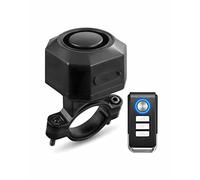 Zoiinet Bike Alarm with Remote, 110dB Wireless Anti-Theft Vibration Motorcycle Alarm, Door, Window & Vehicle Security Alarm System, Adjustable Sensitivity & Volume, USB-C, Waterproof, Programmable