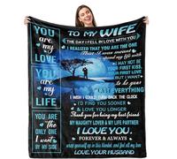 zoiluku Gifts for Wife Blanket 60’’X50’’,Mothers Day Birthday Gifts for Wife from Husband,Wedding Anniversary Romantic Presents for Her Women,Mother's Day Blanket for My Wifey