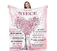 zoiluku Niece Gifts from Auntie,Gifts for Nieces from Aunt/Uncle,to My Niece Blanket from Aunt,Best Nieces Present,Christmas Mothers Day Birthday Graduation Gift for Niece 60"x 50"