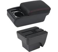 Zoinary Car Armrest Car Armrest Box for seat for ibiza 6j for 6L 2018-2025 Auto Storage Centre Console(N red line No)