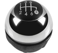 Zoinary Car Gear Handle for Fiat 500 500C 2007-2018 Gear Shift Knob Gaiter Boot Cover Case(6 Speed Chrome)
