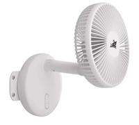 ZOIZ 12V Caravan Wall Mount Fan with LED Light - Quiet Oscillating Cooling for Motorhome, Campervan, Trailer, Boat, Bedroom, Living Room, Portable for Camping & Van Life