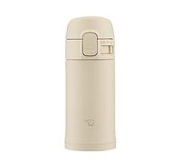 Zojirushi SM-PD20-CM One-Touch Stainless Steel Water Bottle, 0.2 L, Beige
