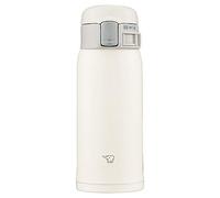 Zojirushi SM-SF36-WM Zojirushi Water Bottle, Direct Drinking, One-Touch Opening, Stainless Steel Mug, 12.2 fl oz (360 ml), Pale White