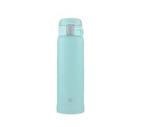 Zojirushi SM-SF48-AM Water Bottle, Direct Drinking [One-touch Open] Stainless Steel Mug, 16.9 fl oz (480 ml), Mint Blue