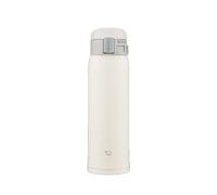 Zojirushi SM-SF48-WM Water Bottle, Direct Drinking [One-touch Open] Stainless Steel Mug, 16.9 fl oz (480 ml), Pale White