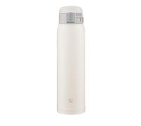 Zojirushi SM-SF60-WM Water Bottle, Direct Drinking, One-Touch Opening, Stainless Steel Mug, 20.3 fl oz (600 ml), Pale White