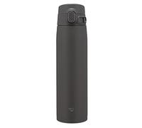Zojirushi SM-VB72-BM Stainless Steel Mug, Water Bottle, Large Capacity, 720 ml, One-Touch Type, Seamless Stopper, Only 3 Cleaning Points, Soft Black