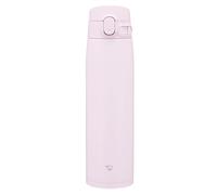 Zojirushi SM-VB72-PM Stainless Steel Mug, Water Bottle, Large Capacity, 720 ml, One Touch Type, Seamless Shutdown, Only 3 Cleaning Points, Soft Pink