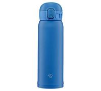 Zojirushi SM-WA48-AA Water Bottle, One-Touch Stainless Steel Mug, Seamless 0.48L Blue