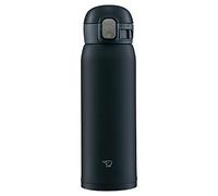 Zojirushi SM-WA48-BA Water Bottle, One-Touch Stainless Steel Mug, Seamless 0.48L Black